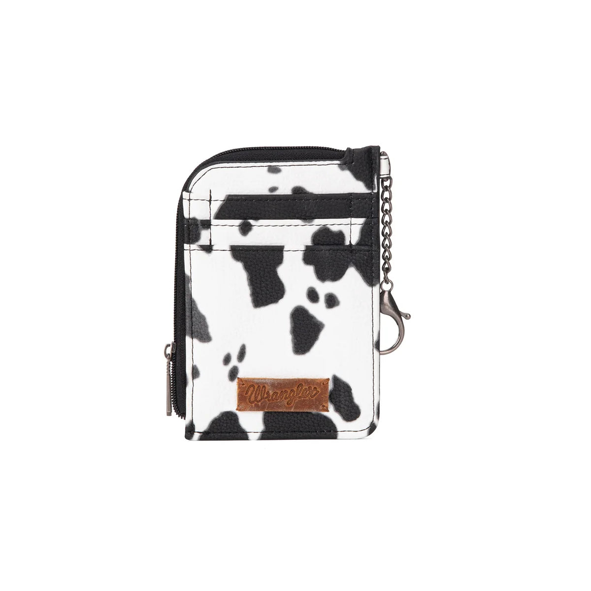 Wrangler Cow Print Mini Zip Card Case WG133-W005