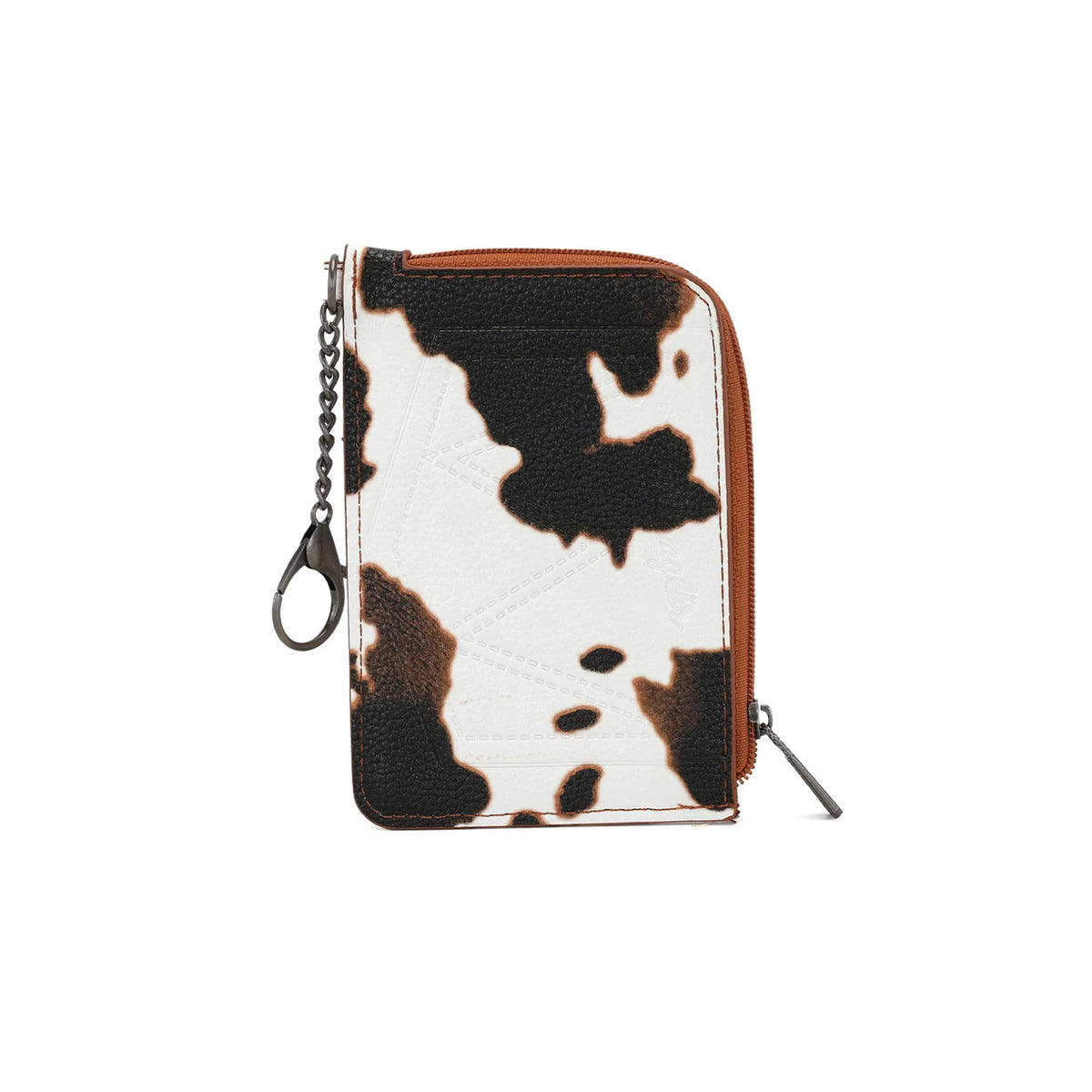 Wrangler Cow Print Mini Zip Card Case WG133-W005