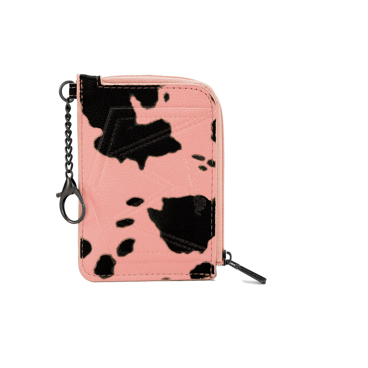 Wrangler Cow Print Mini Zip Card Case WG133-W005