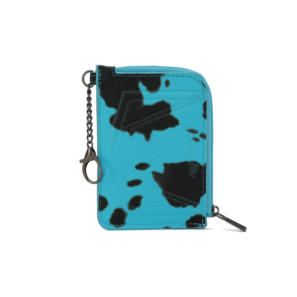 Wrangler Cow Print Mini Zip Card Case WG133-W005