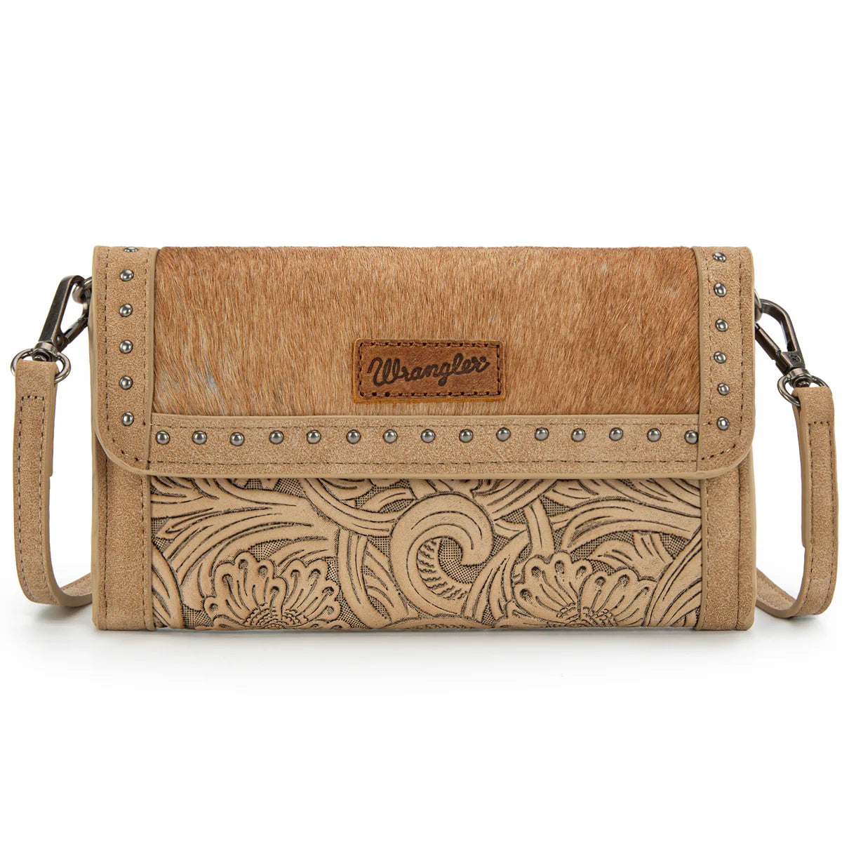 Wrangler Genuine Cowhide Wallet/Wristlet/Crossbody Bag - WG252-C012