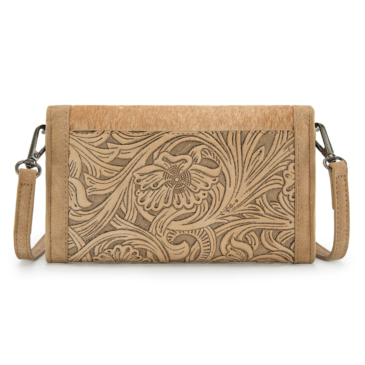 Wrangler Genuine Cowhide Wallet/Wristlet/Crossbody Bag - WG252-C012