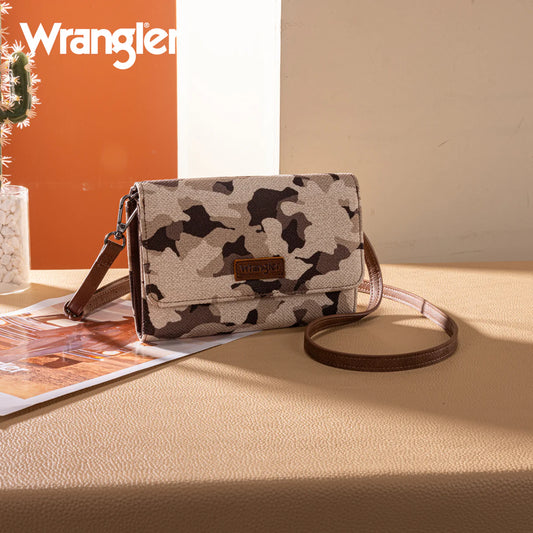 Wrangler Camo Print Canvas Clutch/Crossbody - WG286-1833