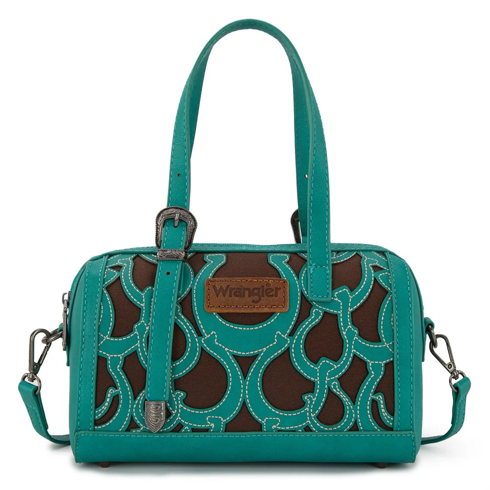 Wrangler Horseshoe Cutout Mini Boston Crossbody Bag WG292-9012
