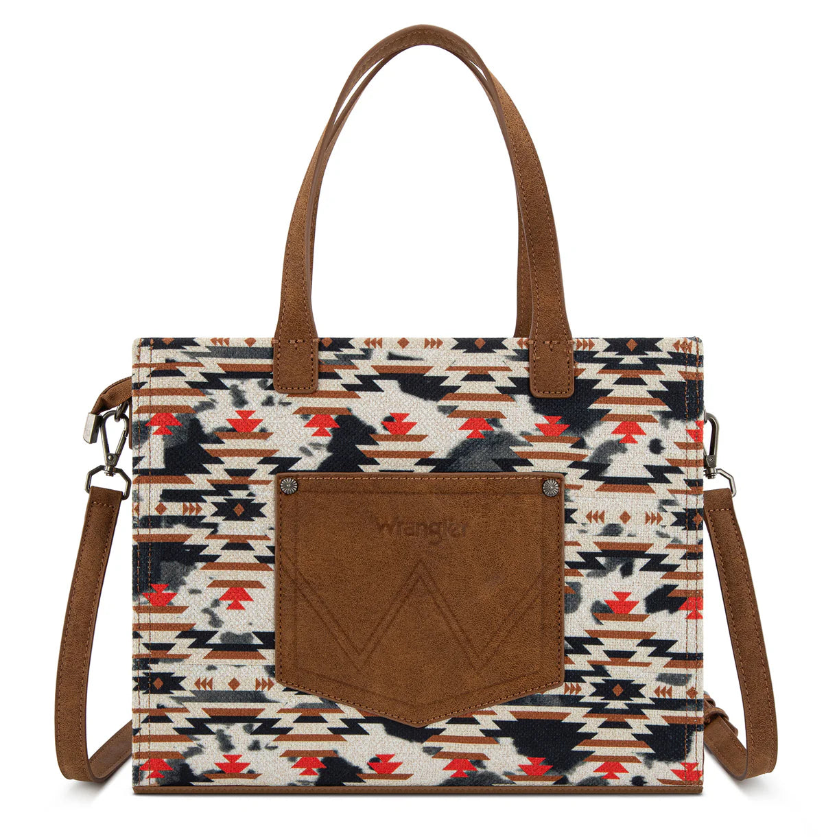Wrangler Aztec Print Tote/Crossbody - WG302-8130