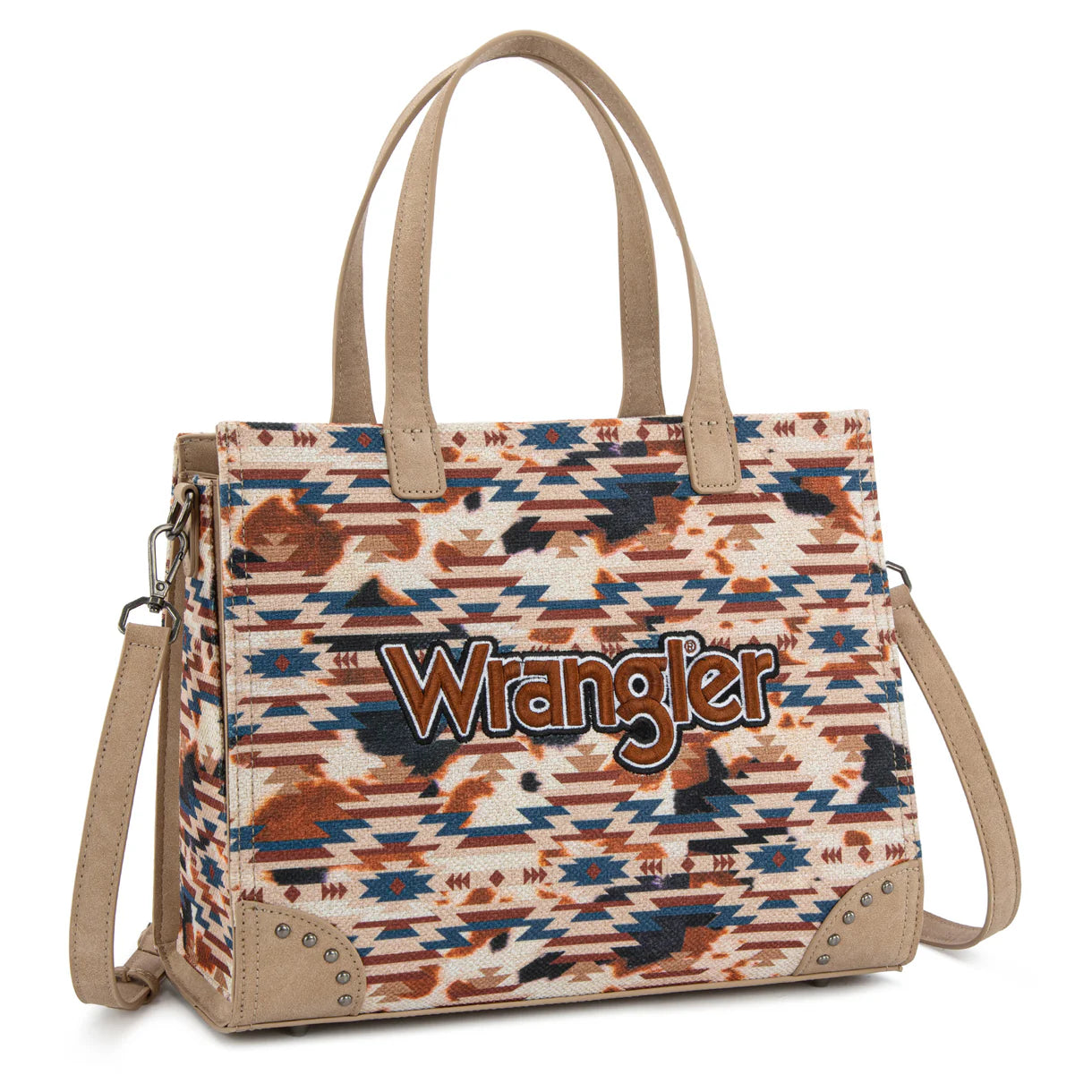 Wrangler Aztec Print Tote/Crossbody - WG302-8130