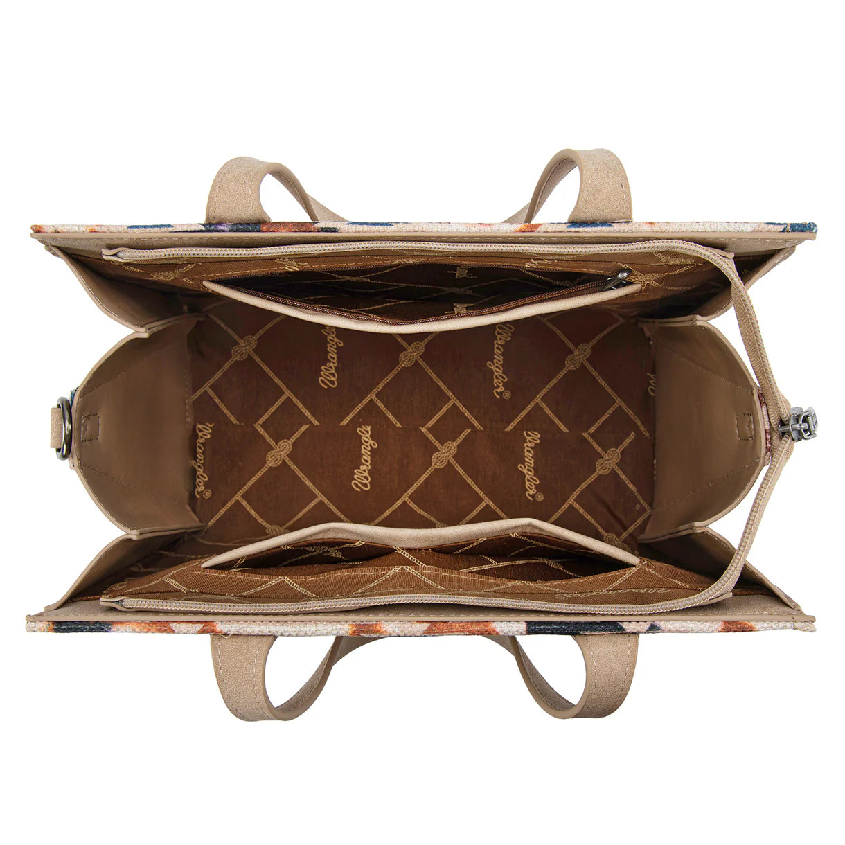 Wrangler Aztec Print Tote/Crossbody - WG302-8130