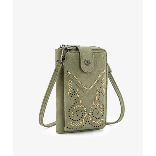Wrangler Whipstitch Crossbody Cell Phone Purse