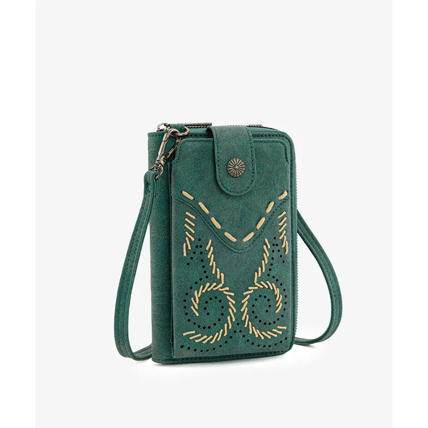 Wrangler Whipstitch Crossbody Cell Phone Purse