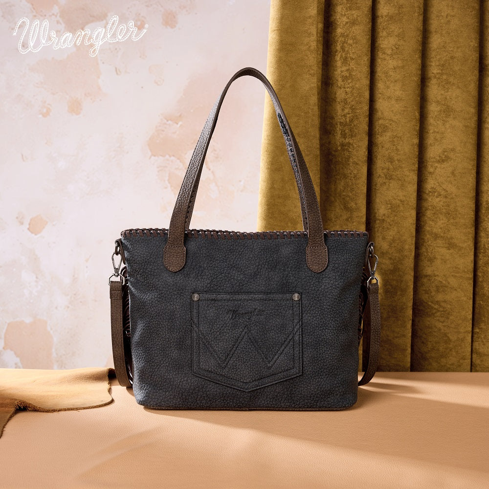 Wrangler Braided Tassel Tote Bag - WG454-2002