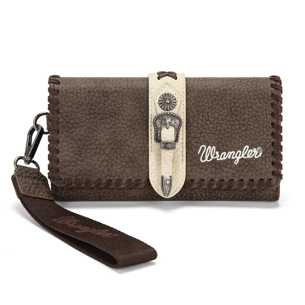 Wrangler Western Buckle RFID Wallet - WG454-W018BK