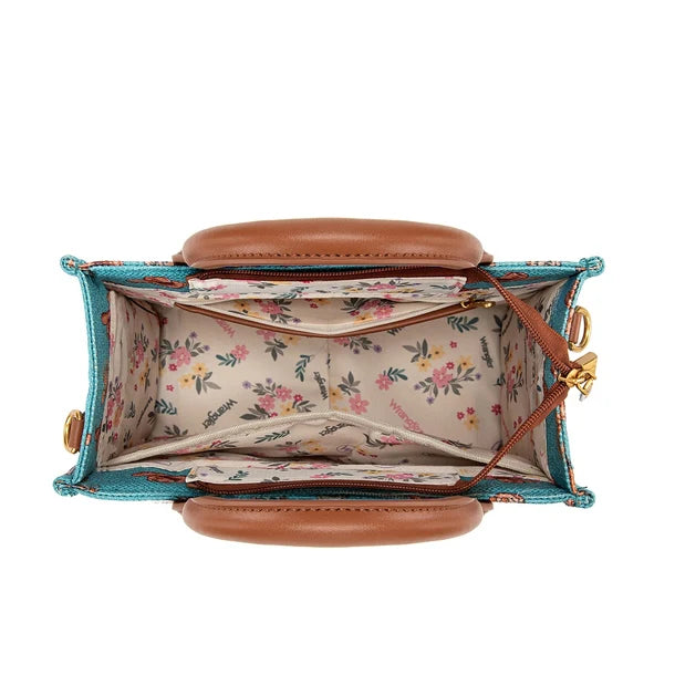 Wrangler Western Print Cowgirl Tote Bag/CrossbodyWG-HB-524-8120S