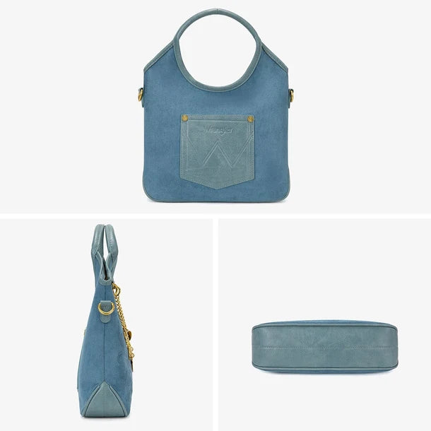 Wrangler Charm Chain Hobo Tote Bag WG533-9801