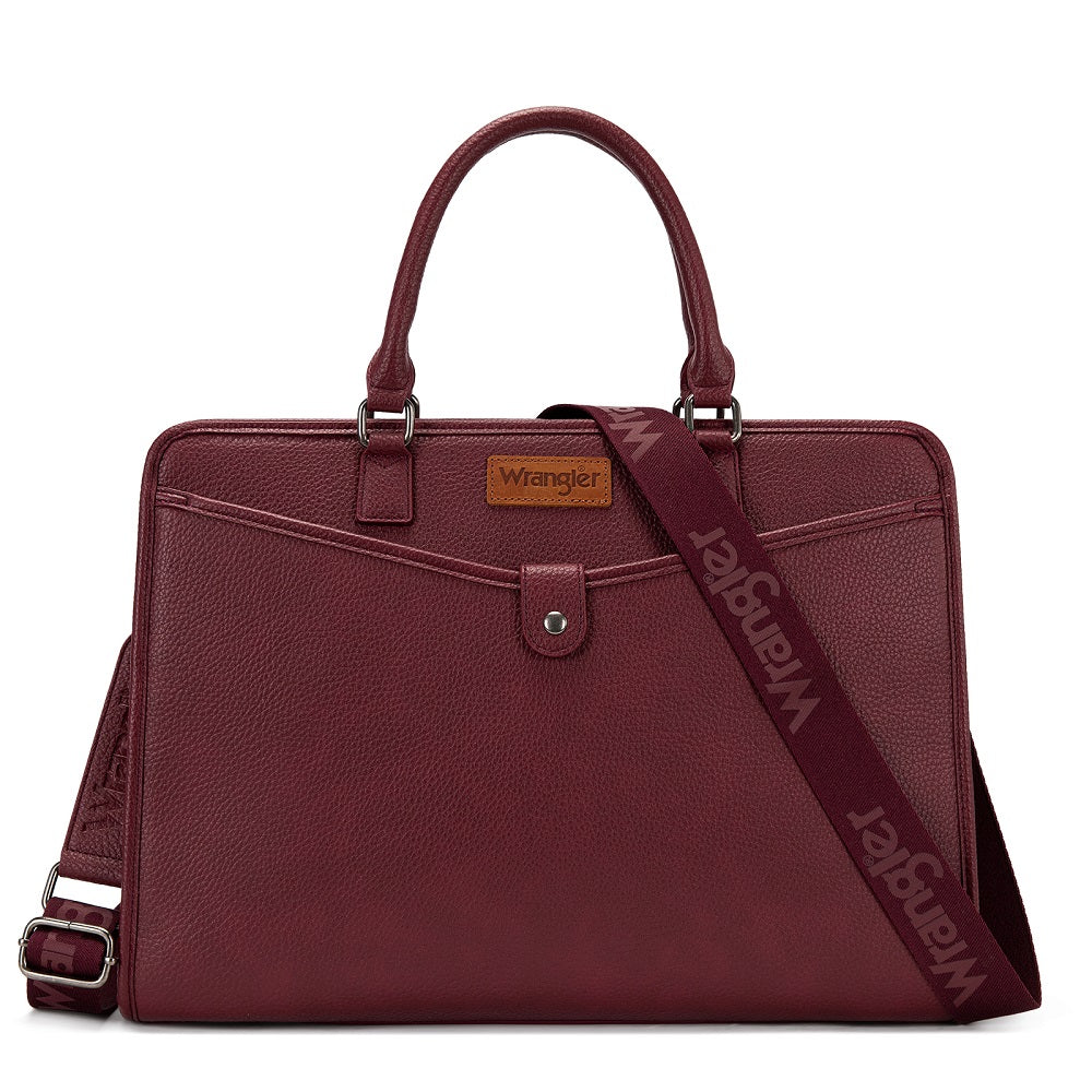 Wrangler Pebbled Faux Leather Laptop Brief Bag WG537-8119