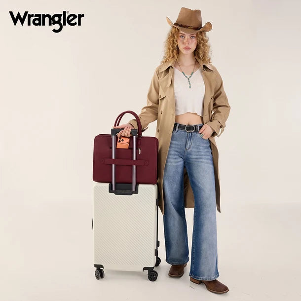 Wrangler Pebbled Faux Leather Laptop Brief Bag WG537-8119