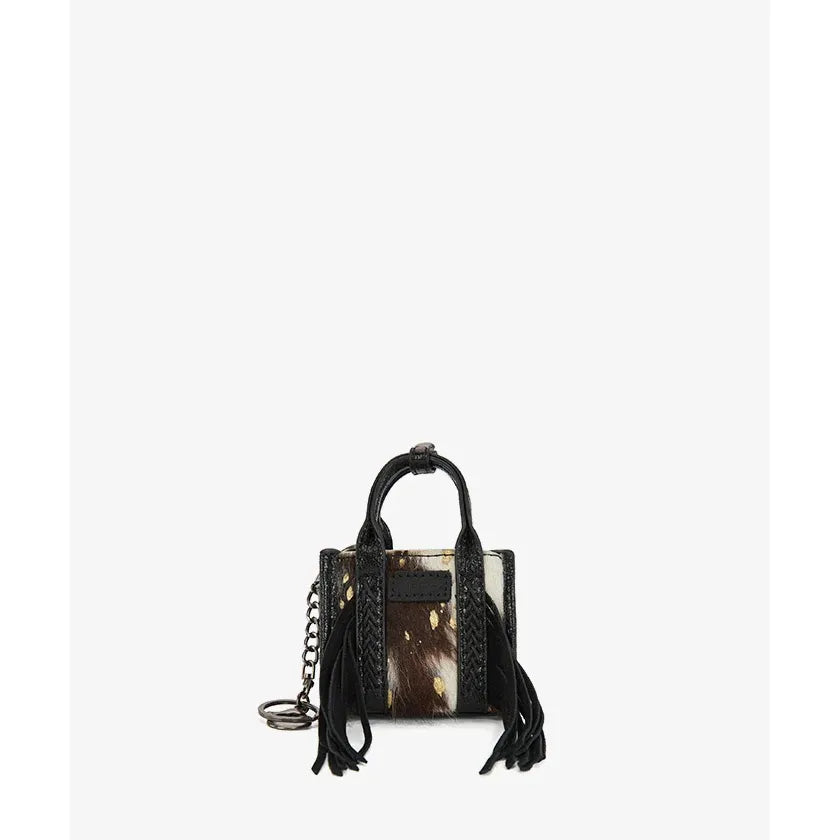 Wrangler Hair-On Fringe Mini Tote Bag Charm
