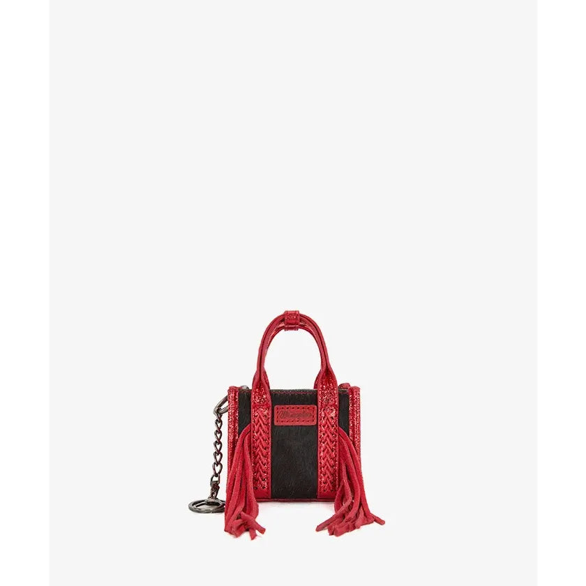 Wrangler Hair-On Fringe Mini Tote Bag Charm