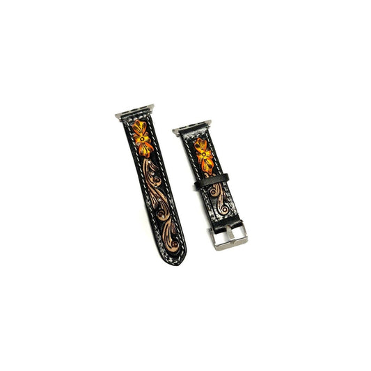 Western Hand Tooled Apple Watchband