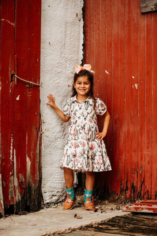 Cactus Floral Flow Dress
