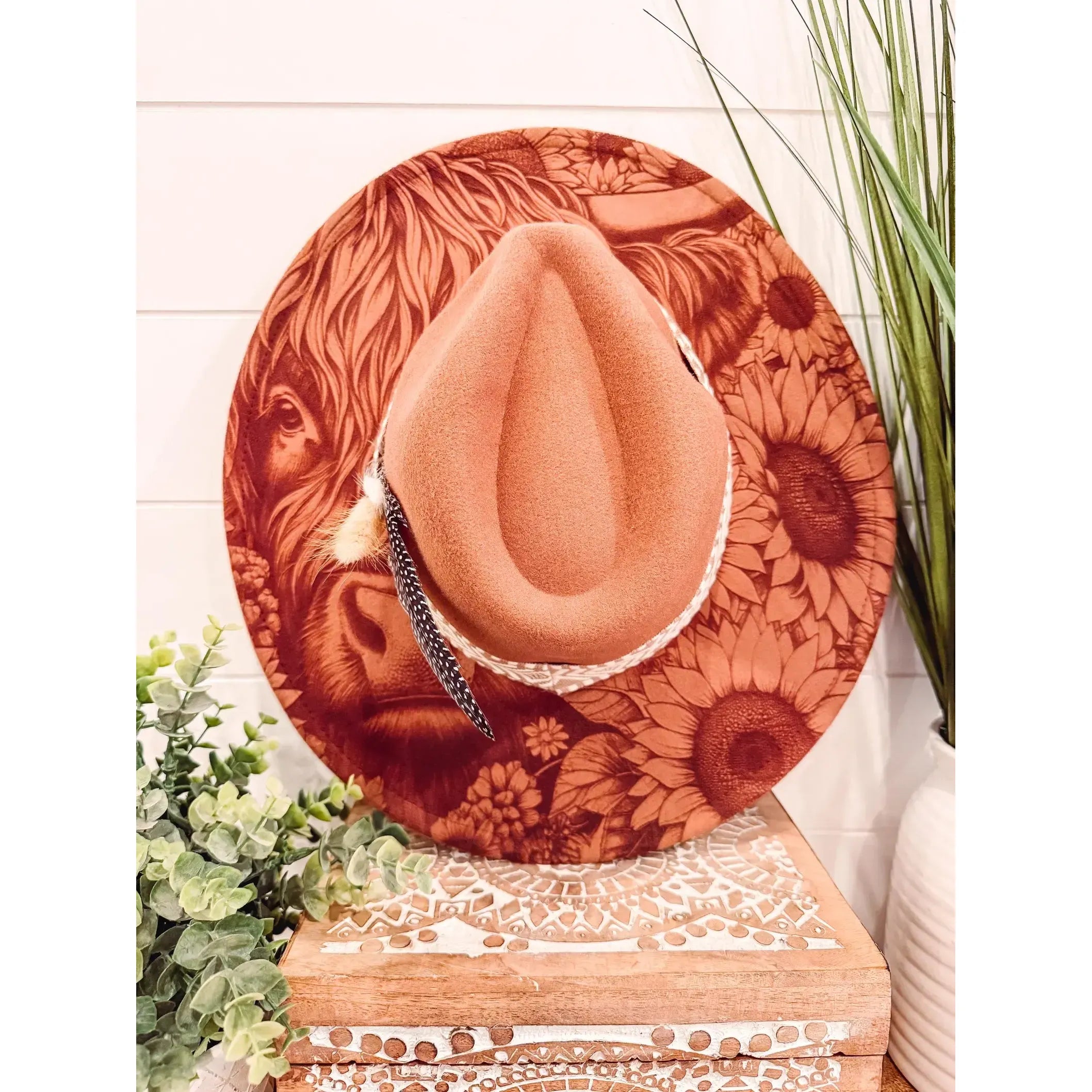 Engraved Highland Cow Hat