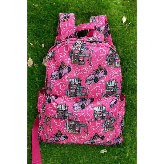 Pink Barbie printed Medium size backpack. BP-2023C