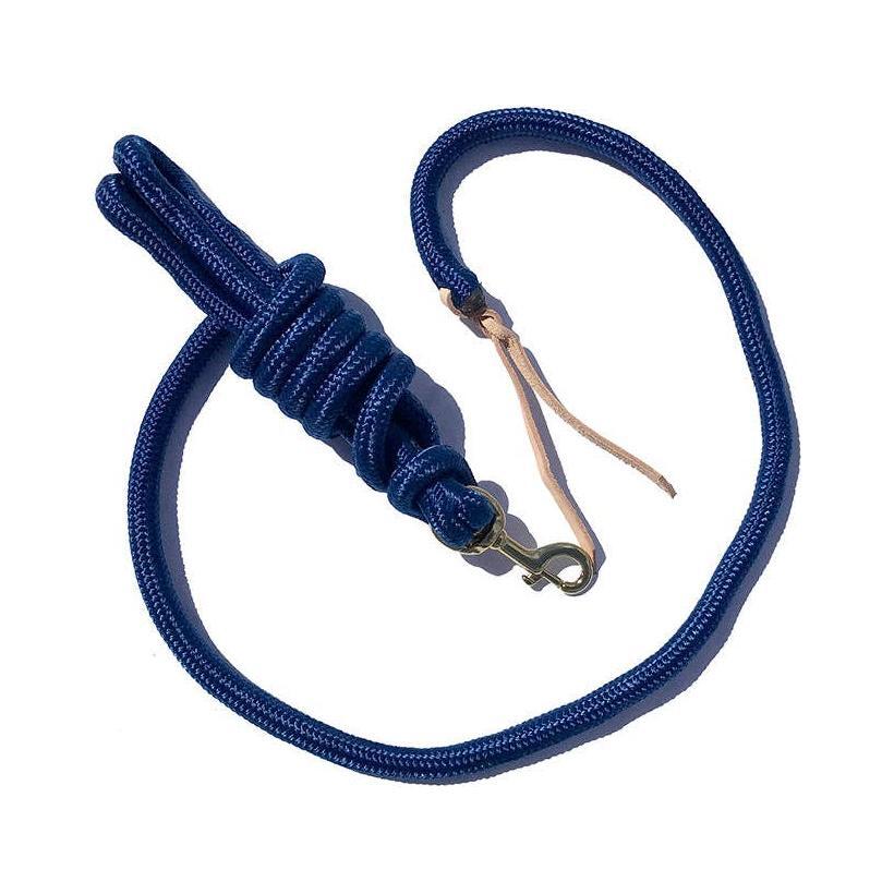 Smart Horse Gear - 5/8" Poly Cowboy Lead 9' w/ Brass Plated Bolt Snap and Leather Popper