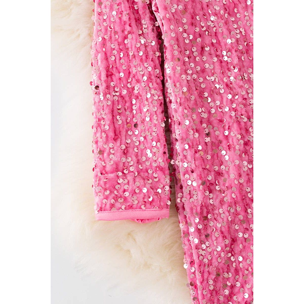 Long sleeve sequins sheath dress for girls. DRG51735 JEAN