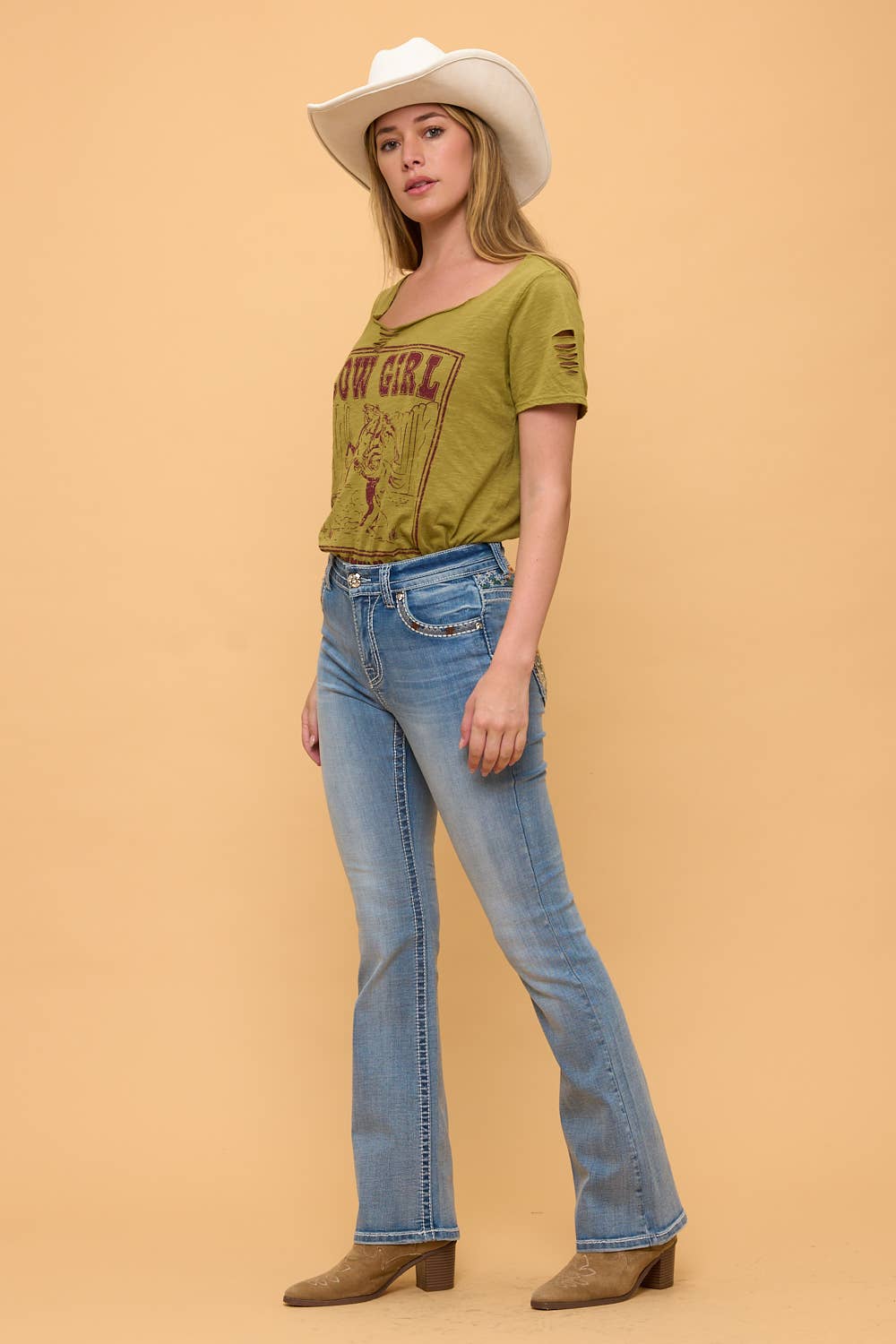 Westfield Eagle, Ladies Jeans, Bootcut, Horseshoe WT-789