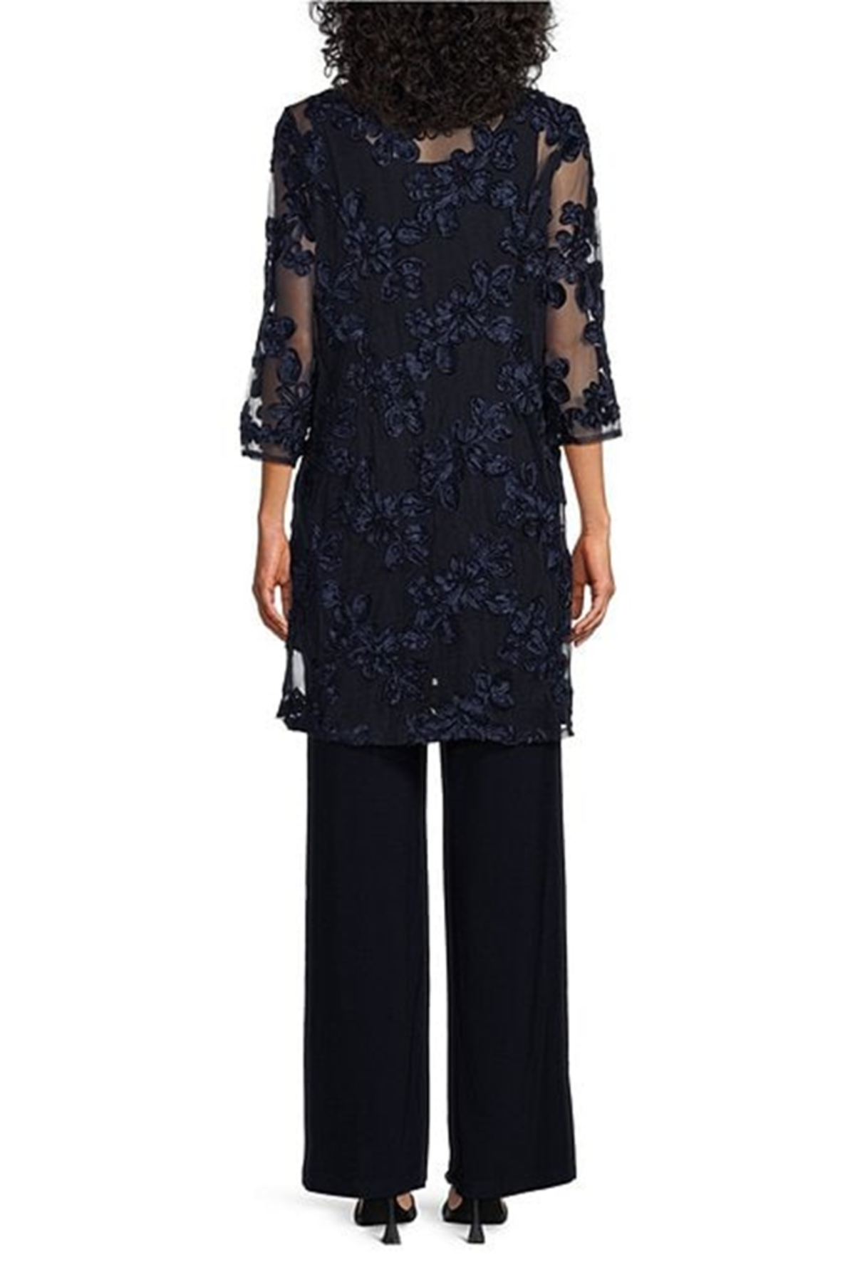 RM Richards Soutache Embroidered 3-Pc Pants Set 3146L