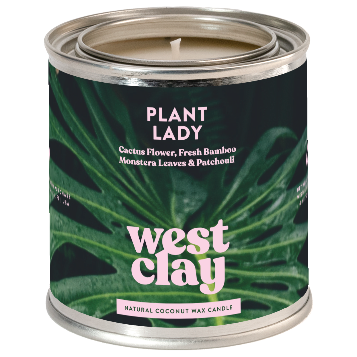 Plant Lady Candle - FRESH Green Scented Coconut Wax