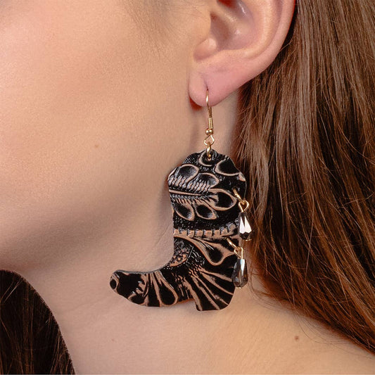 Western Cowboy Boot Earrings