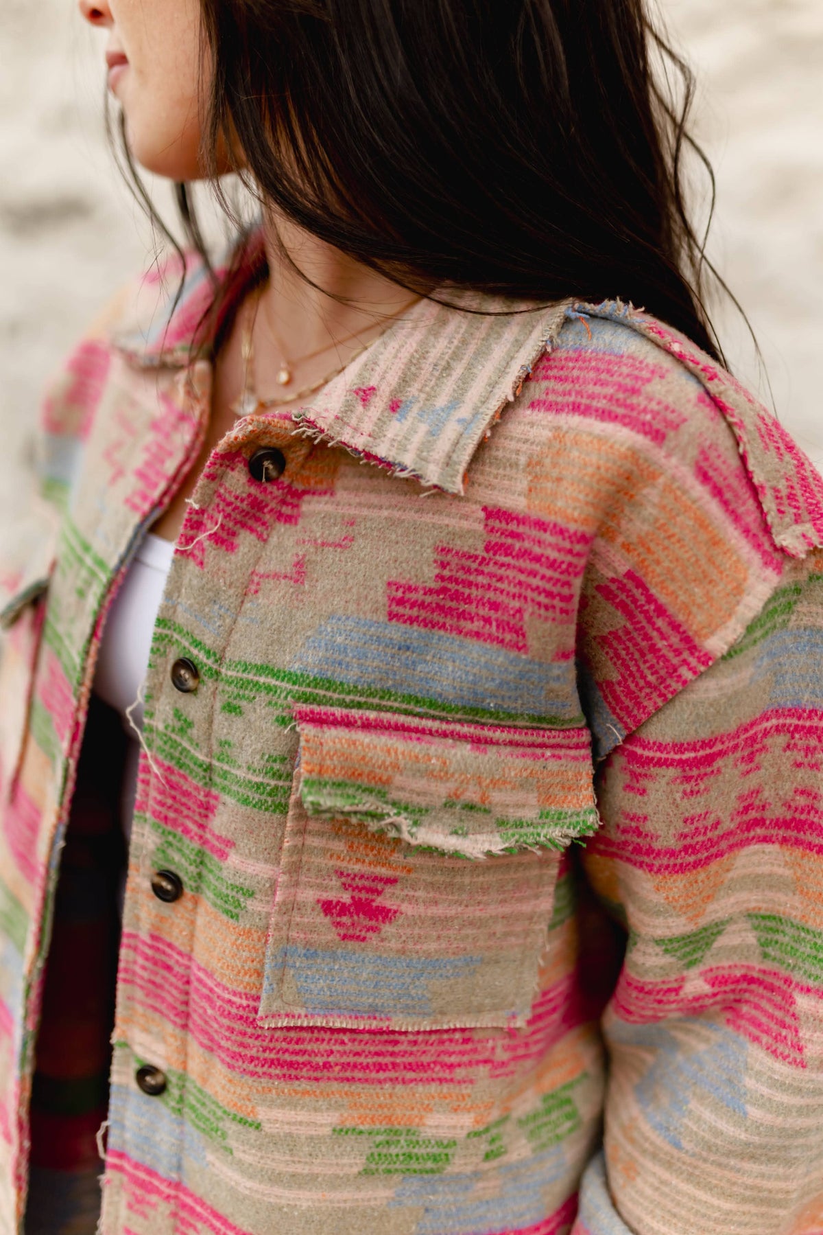 Turquoise Haven 1210 MULTI AZTEC JACKET