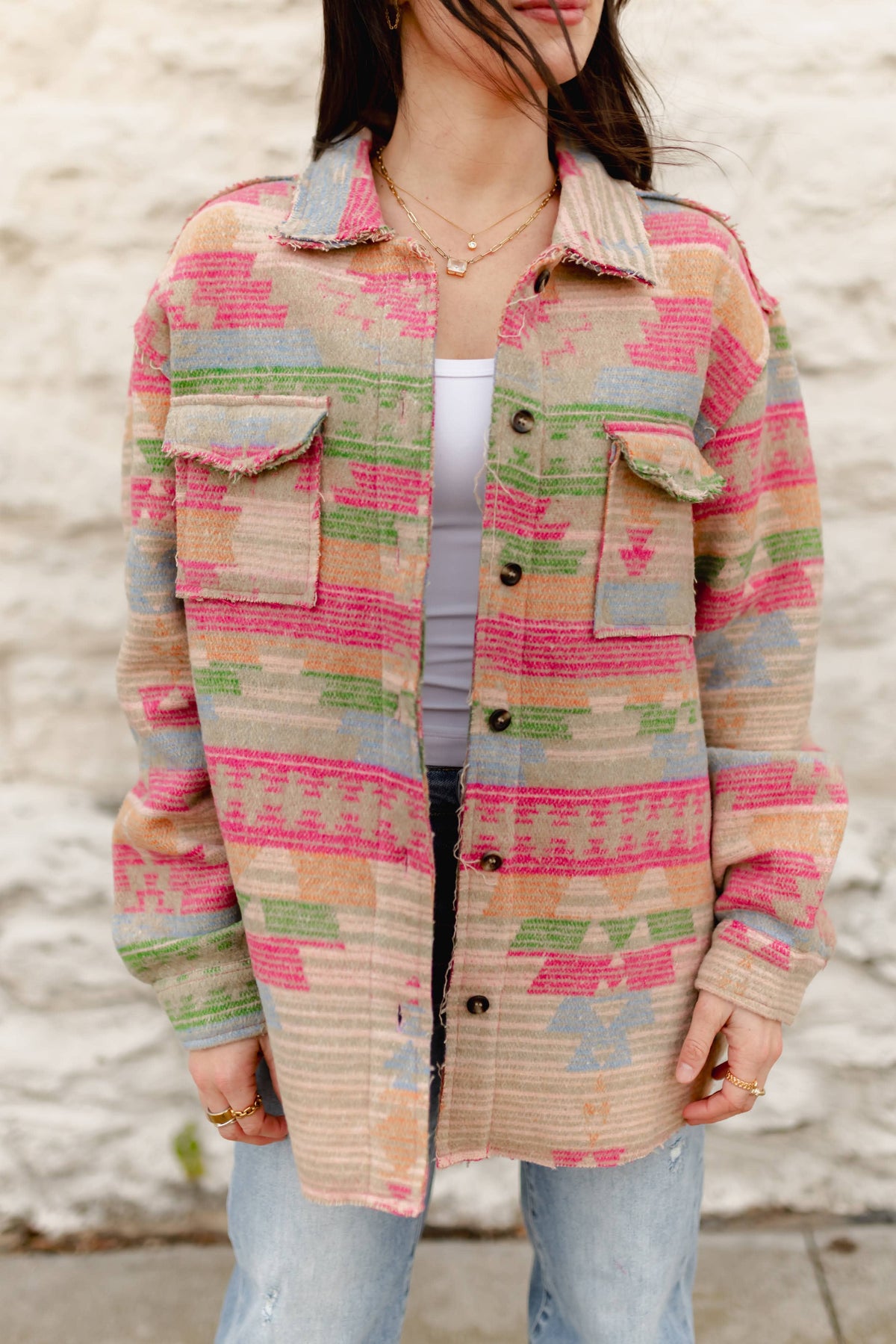 Turquoise Haven 1210 MULTI AZTEC JACKET