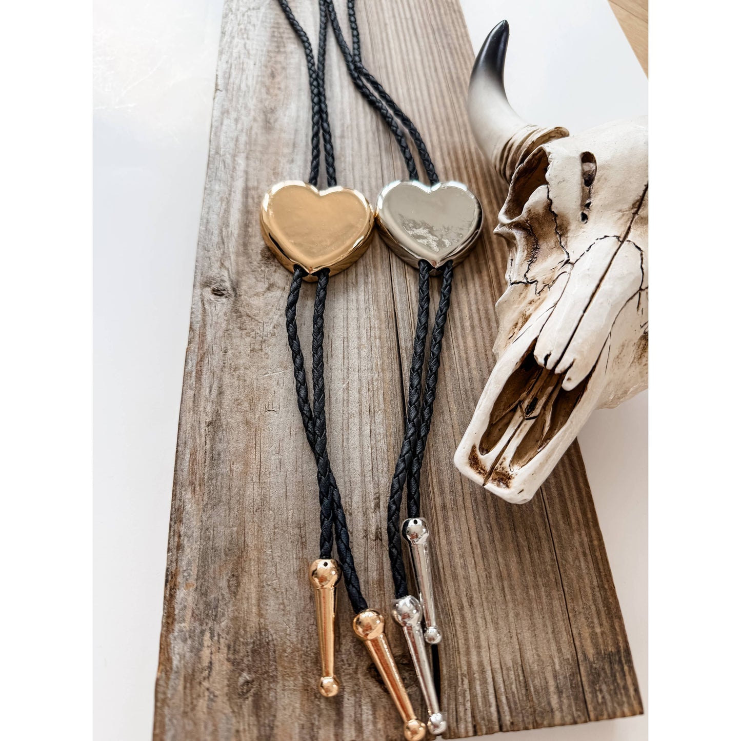 Western Bolo Tie Long Pendant Necklace
