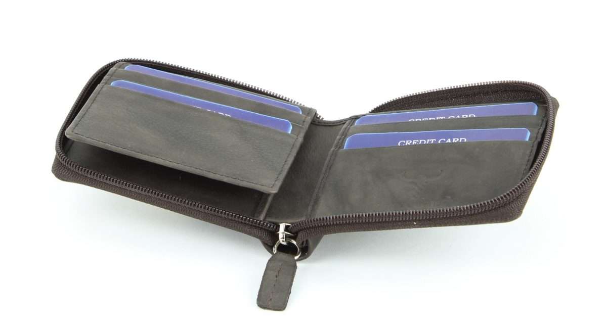 American Bison Zip Around Men's Wallet: 15712