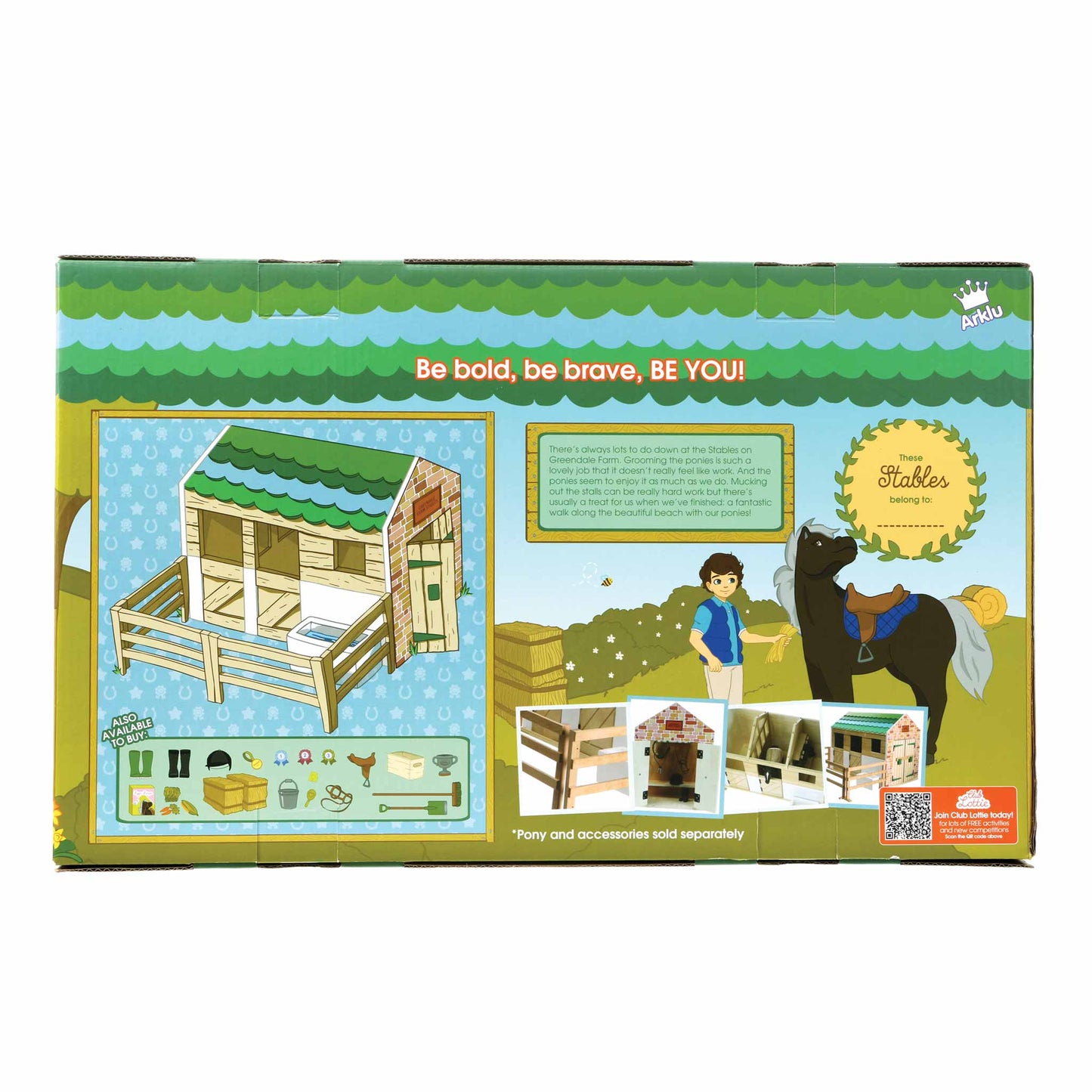 Wooden Stables Playset  - Fashion Doll Play-set