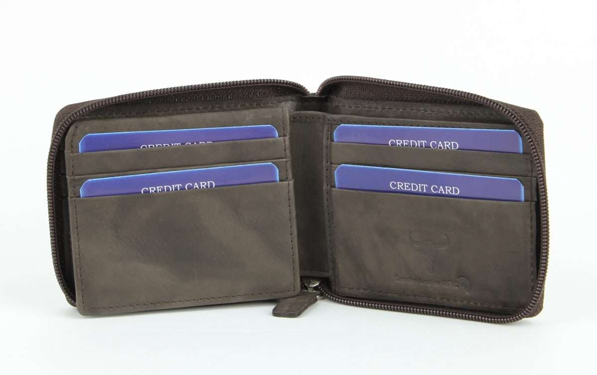 American Bison Zip Around Men's Wallet: 15712