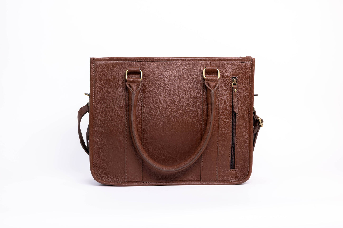 Brown Leather Hair-On-Hide Tote Bag ABHB 18-25215