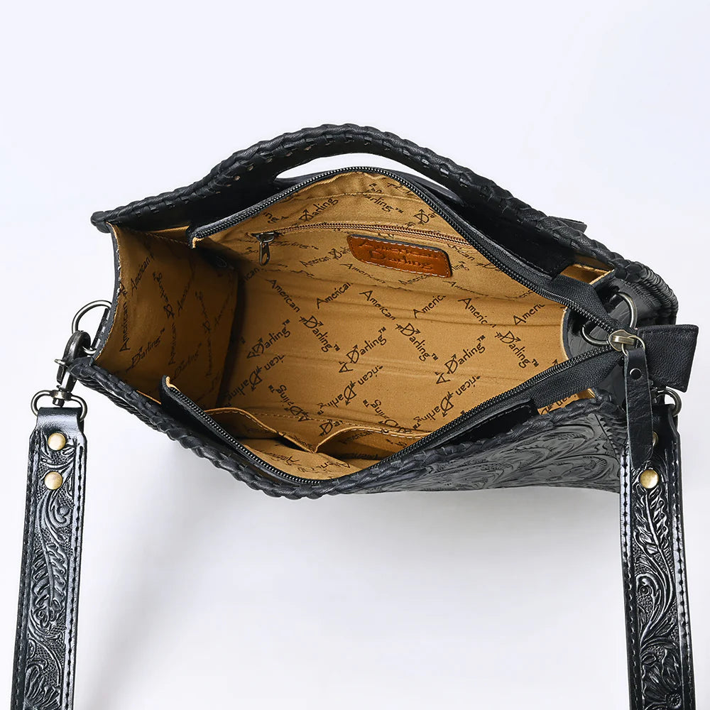 American Darling Black Tooled Handbag/Crossbody