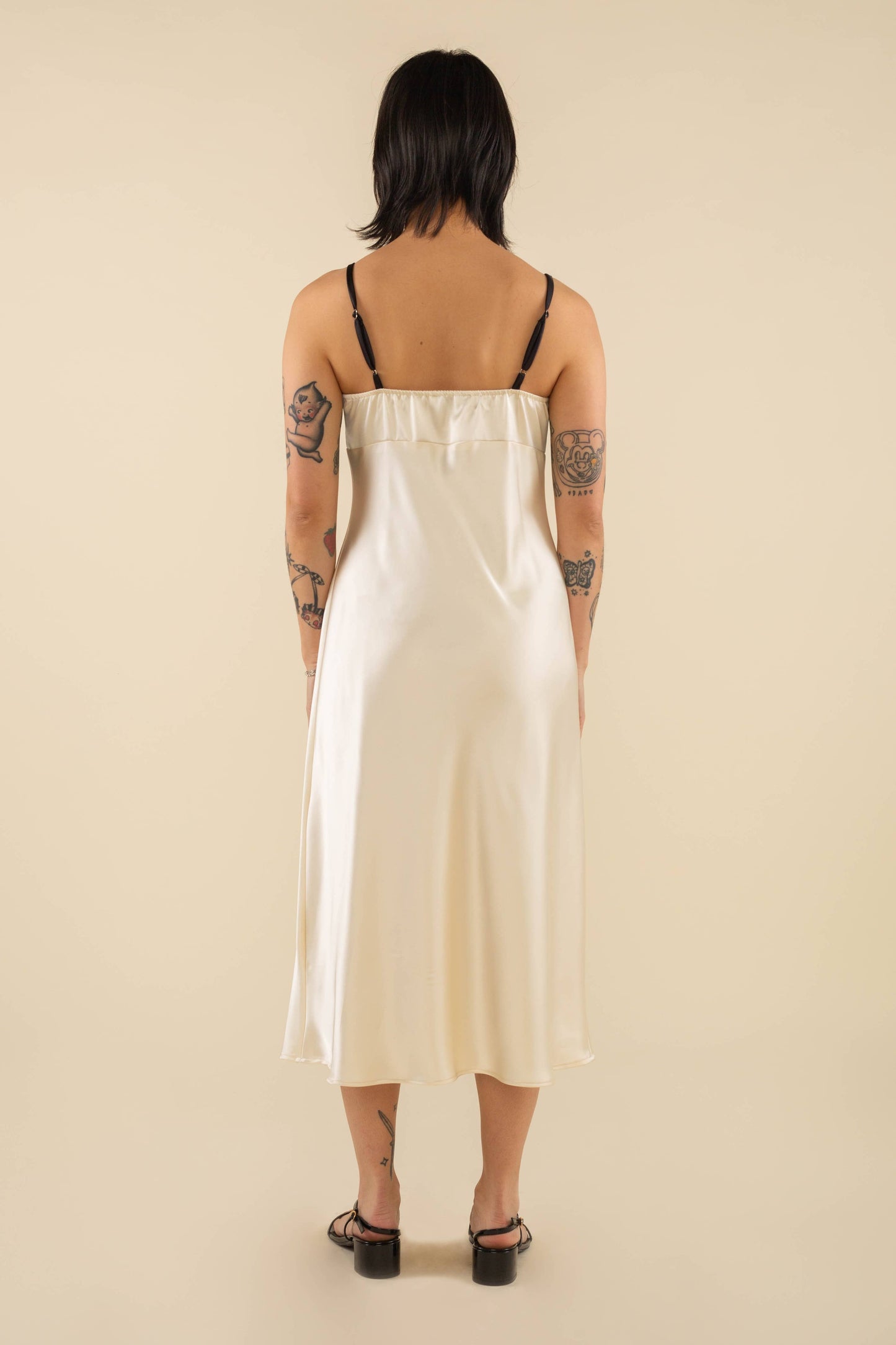 Nat Contrast Tie Dress