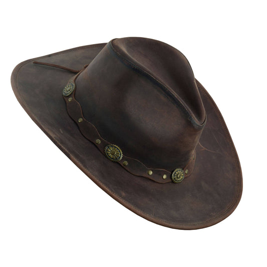DEADWOOD LEATHER WESTERN COWBOY HAT