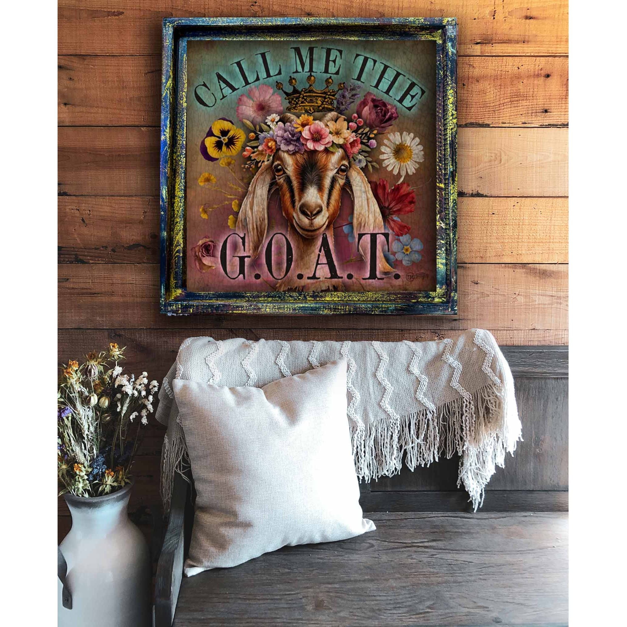 Goat - Square Framed Artwork