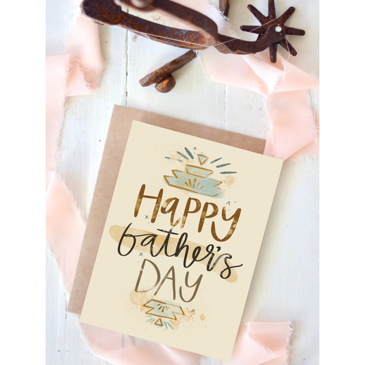 Happy Father's Day Geometric Father's Day Greeting Card
