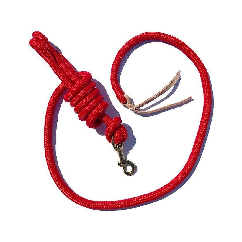 Smart Horse Gear - 5/8" Poly Cowboy Lead 9' w/ Brass Plated Bolt Snap and Leather Popper
