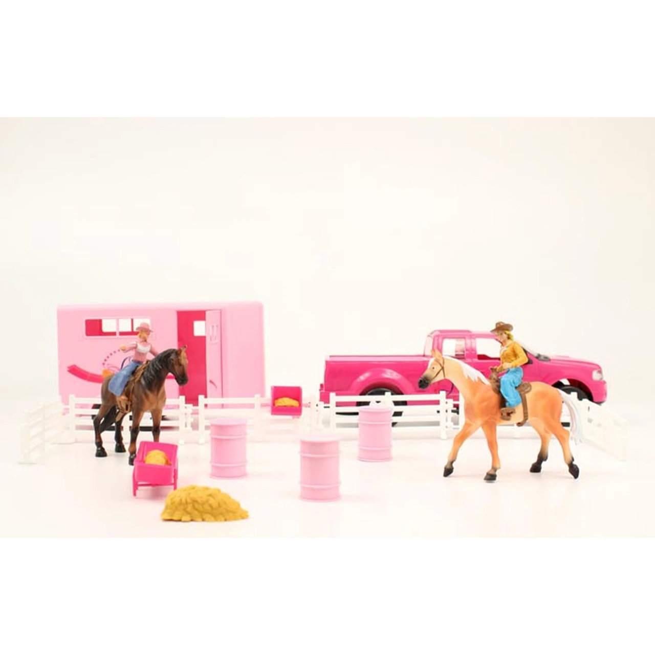 M&F - Big Time Rodeo Truck&Trailer Barrel Racer Set 50644