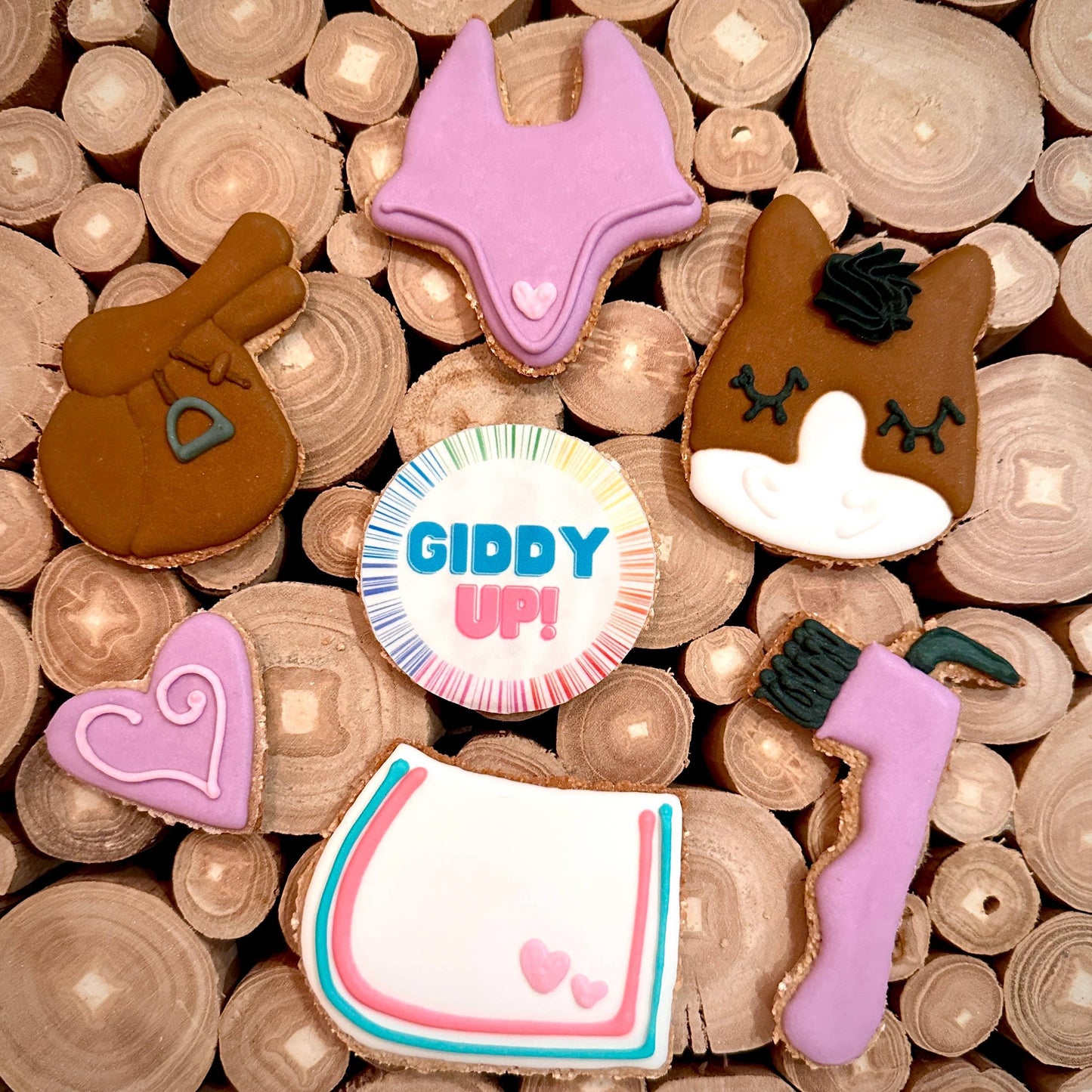 The Blissful Equestrian - Pony Pals Set Horse Cookie 6 pack