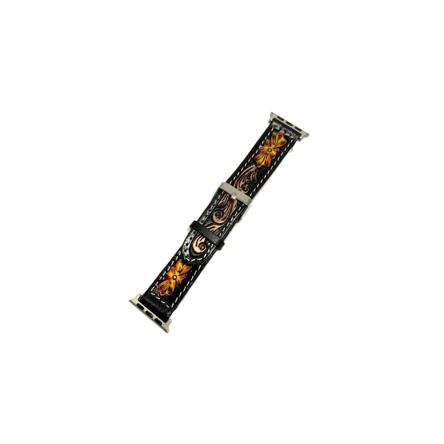Western Hand Tooled Apple Watchband