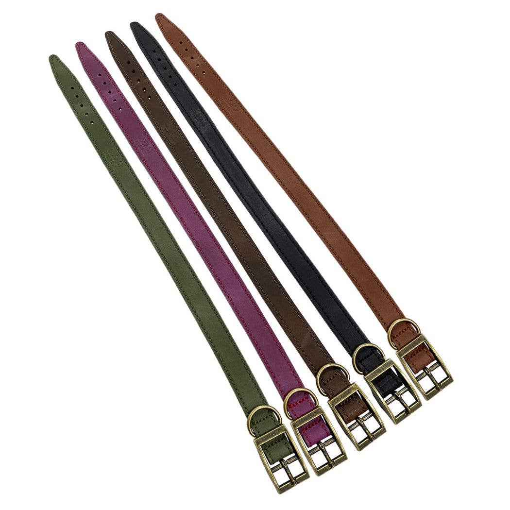HugglePets Legacy Leather Dog Collar