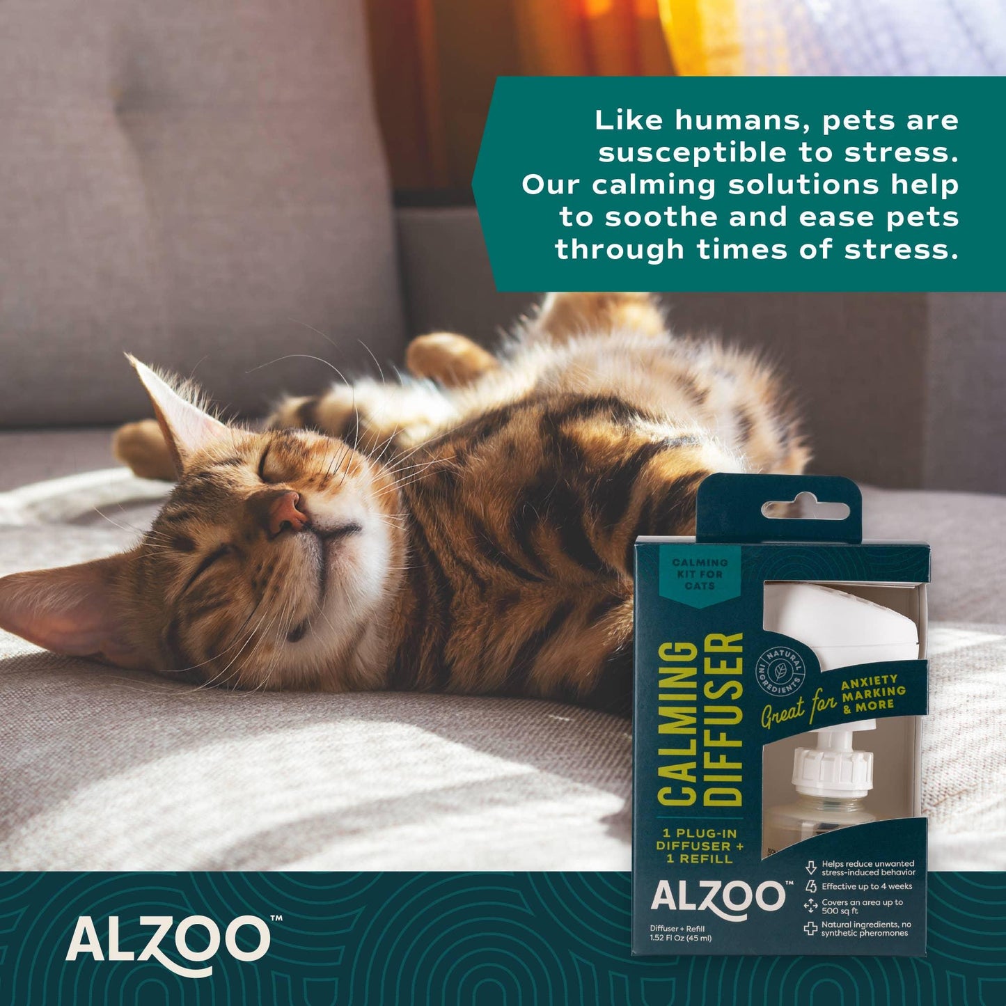 ALZOO - ALZOO Plant-Based Calming Plug-in Diffuser Kit - Cat