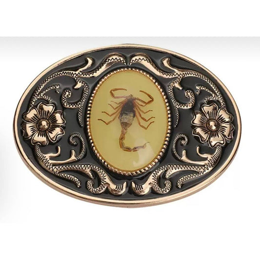 Real Scorpion BELT BUCKLE GLOW IN THE DARK 1827